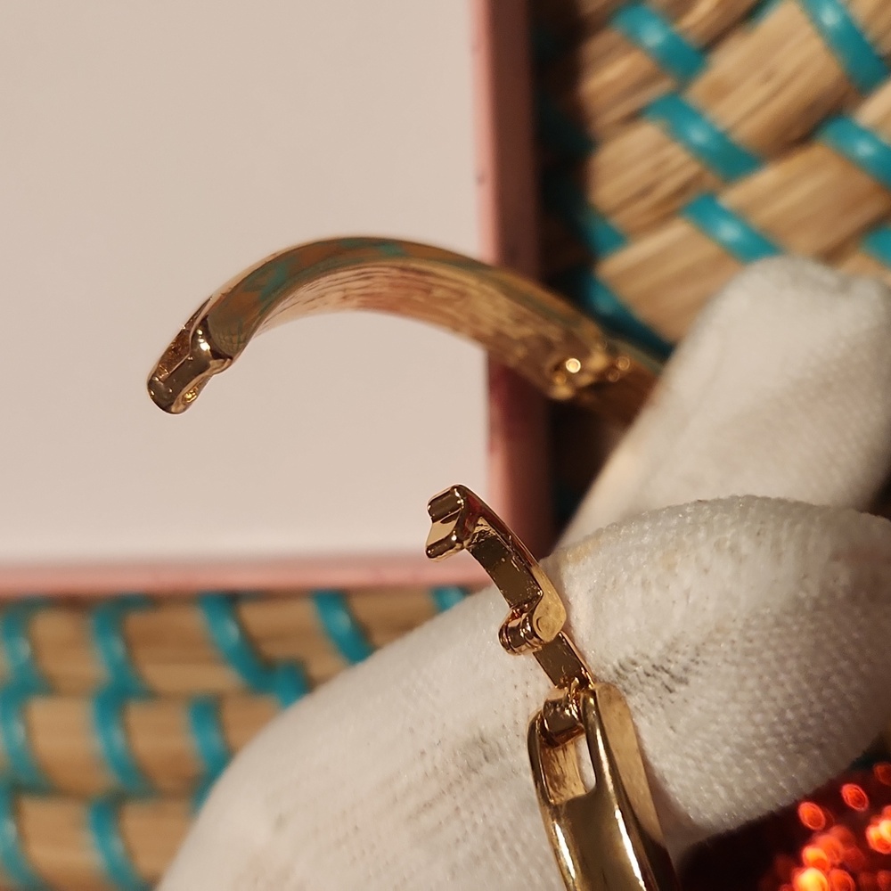 GUESS Gold Bracelet with Clear Stones Logo Accent - Picture 12 of 16